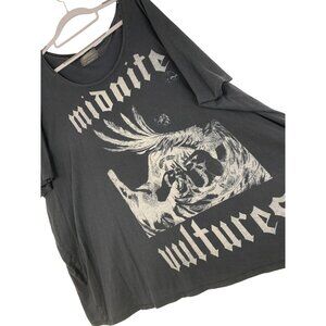 Rare AllSaints Midnite Vultures Black Tunic T-Shirt L/XL Womens RZ10395 EUC